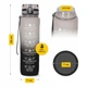 Пляшка для води спортивна 4FIZJO 1000 мл Grey/Black (P-5905973400756) - зображення 3