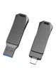 Флеш память USB USKYSZ USK-OTG-122 128GB USB 3.0 + Type-C Black - изображение 2
