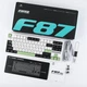 Клавиатура беспроводная AULA F87 PRO 2.4G Bluetooth с RGB, игровая, Hot Swap, 3 режима подключения, White-Green - изображение 9