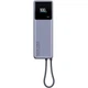 Портативная батарея Power Bank Xiaomi 10000mAh 165W Integrated Cable BHR9361GL Grey - изображение 1