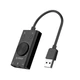 Внешняя звуковая карта ORICO SC2 3-in-1 USB, с регулятором, black - изображение 1