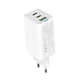 Мережевий зарядний пристрій ColorWay GaN Mini 65W PD Port PPS USB (USB-2C1A) White (CW-CHS058PD-WT) - зображення 4