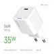Сетевое зарядное устройство ColorWay GaN Mini 35W PD Port PPS USB-C White (CW-CHS056PD-WT) - изображение 7
