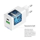 Мережевий зарядний пристрій ColorWay GaN Mini 20W PD Port PPS USB (Type-C PD + USB QC4.0) White (CW-CHS062PDC-WT) + кабель Type-C - зображення 8