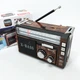 Радиоприёмник портативное радио golon rx-381 аккумуляторный ретро колонка usb sd mp3 fm. цвет: коричневый - изображение 1