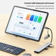 USB хаб концентратор usb-hub 3.0 Monty юсб разветвитель тройник удлинитель расширитель для ноутбука ПК картридер SD TF, mini-jack type-c адаптер 8в1 - изображение 13