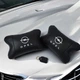 Набор автомобильных подушек 2 шт для Opel, натуральная кожа, стильные черные подголовники - изображение 8