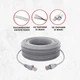 Сетевой медный патч корд Kabelist 40м U/UTP Cat5e 24AWG кабель для интернета с высокой скоростью 1000 мбит/с (88046sk) - изображение 3