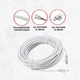 Сетевой медный патч корд Kabelist 50м U/UTP Cat5e 24AWG кабель для интернета с высокой скоростью 1000 мбит/с (88047sk) - изображение 3