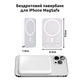 Павербанк с беспроводной магнитной зарядкой 5000мАч, беспроводной Power Bank для iPhone MagSafe Powerbank_14_White - изображение 2