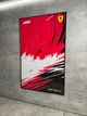 Арт Держатель Рамка на Стену 80x50 см. для Фирменного Конструктора Technic Ferrari F1 SF-24 (42207) Подставка для Феррари Формула 1 Type-C - изображение 12
