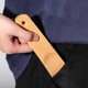 Дерев'яна лопатка для взуття Wooden ложка / ріжок для кросівок / кедів / черевиків / туфель, 20 см, бежева (104832197) - зображення 3