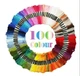 Мулине набор 100 шт, разные цвета, нитки для вышивания - изображение 1