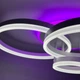 Люстра светодиодная потолочная LUMINARIA GENNY ROUND RGB 80W 4R 605x420 WHITE 220V IP20, LED светильник с пультом ДУ - изображение 8