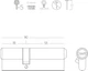 Цилиндр Linde A6Р 35x55 ключ-ключ 90 мм Полированный хром (A6P35/55 CP) - изображение 2