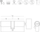 Цилиндр MVM P6P 35/35T SB ключ-вороток 70 мм Матовая латунь (P6P35/35T SB) - изображение 2