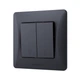 Вимикач двоклавішний прохідний VIDEX Binera графіт - зображення 3