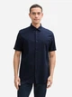 Рубашка хлопковая мужская Tom Tailor 1045089-10668 2XL Темно-синяя (4068127926630) - изображение 1