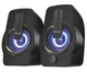 Динамики для компьютера Trust Gemi 2.0, USB/AUX, RGB, черные (Niz16512) - изображение 1