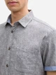 Рубашка мужская Tom Tailor 1045098-37200 S Серая (4068128268173) - изображение 4