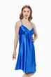 Ночная рубашка женская из атласа Felisiya Lingerie Синий 15-061 L (2000000544014) - изображение 3