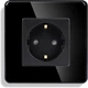 Умная WiFi розетка 1DAL Черный Стекло, Защитные шторки (G86D-ST.WF.BL) - изображение 2