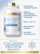 Добавка премиум-класса пептиды коллагена Carlyle Multi Collagen Protein 300 капсул - изображение 4