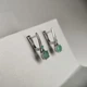 Серебряные серьги с натуральным изумрудом 1.632ct (2179924) - изображение 2