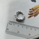 Серебряное кольцо с фианитами, вес изделия 5,02 гр (2177579) - изображение 3