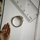Серебряное кольцо с натуральным изумрудом 0.808ct, вес изделия 2,02 гр (2181774) - изображение 4