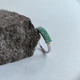 Срібна каблучка з натуральним смарагдом 1.092ct, вага виробу 2,46 гр (2179986) - зображення 2