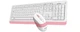 Комплект дротовий A4Tech Fstyler F1010 White/Pink - зображення 2