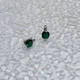Срібні сережки з натуральним агатом 5.61ct (2173625) - зображення 5