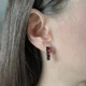 Серебряные серьги с натуральным гранатом 2.875ct (2181996) - изображение 6