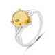Срібна каблучка з цитрином nano 3.117ct, вага виробу 2,81 гр (2171836) - зображення 1