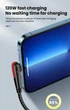 Кабель USB Type-C для швидкого заряджання Huawei Mate (1 метр), 90 градусів, чорний - зображення 7