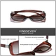 Женские поляризационные солнцезащитные очки KINGSEVEN 7260 Brown - изображение 6