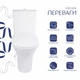 Унитаз-компакт Qtap Presto безободочный с сиденьем Soft-close для ванной комнаты гигиенический унитаз (599599) - изображение 3