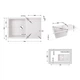 Кухонная мойка Lidz 790x495/230 WHI-01 (LIDZWHI01790495230) - изображение 2