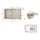 Кухонная мойка Lidz 790x495/230 MAR-07 (LIDZMAR07790495230) - изображение 2