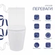 Напольный унитаз Qtap Swan Ultra Quiet белый с сиденьем Soft-close для ванной комнаты безобедочный (600757) - изображение 4