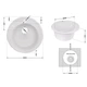 Кухонная мойка Lidz D510/200 WHI-01 (LIDZWHI01D510200) - изображение 2