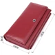 Женский кошелек с карманом для телефона из натуральной кожи ST Leather 23069 бордовый - изображение 3