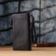 Практичный кожаный кошелек на три отделения ST Leather 23111 черный - изображение 10
