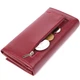 Практичный вертикальный кошелек из натуральной кожи ST Leather 23085 бордовый - изображение 7