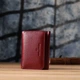 Компактный кошелек удобного формата из натуральной кожи ST Leather 23077 бордовый - изображение 9