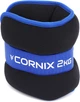 Утяжелители-манжеты Cornix для ног и рук 2 x 2 кг Черно-синие (XR-0174) - изображение 2