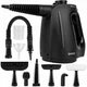 Ручний пароочисник MalTec HDS3550W-PRO для дому та авто, 1350 Вт, 550 мл, IPX4, 6 насадок та аксесуарів, чорний. - зображення 2