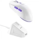 Ігрова комп'ютерна миша Proove Gaming Rate Pro |2.4ГГц/BT/USB, 800-26000dpi, 500mAh, 140H| із зарядною станцією white - зображення 4