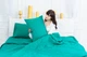 Летний постельный комплект MirSon №2498 Silk Kapok 17-4735 Caterina одеяла 2 х 140х205 см + наволочки 2 х 50х70 см + простынь 220x240 см (2200003098914) - изображение 6
